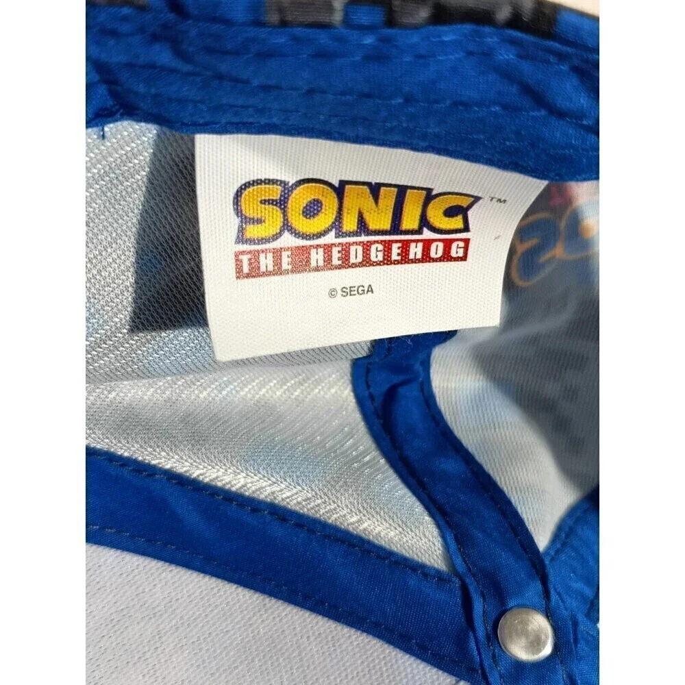 Sonic The Hedgehog Strapback Baseball Cap Hat Youth Sega Gamer Game On